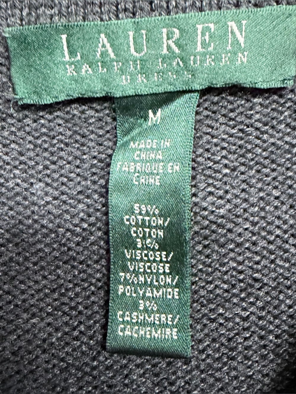 Lauren Ralph Lauren Haddon Hall Sweater Dress in Granite Grey Size Medium - Picture 8 of 12
